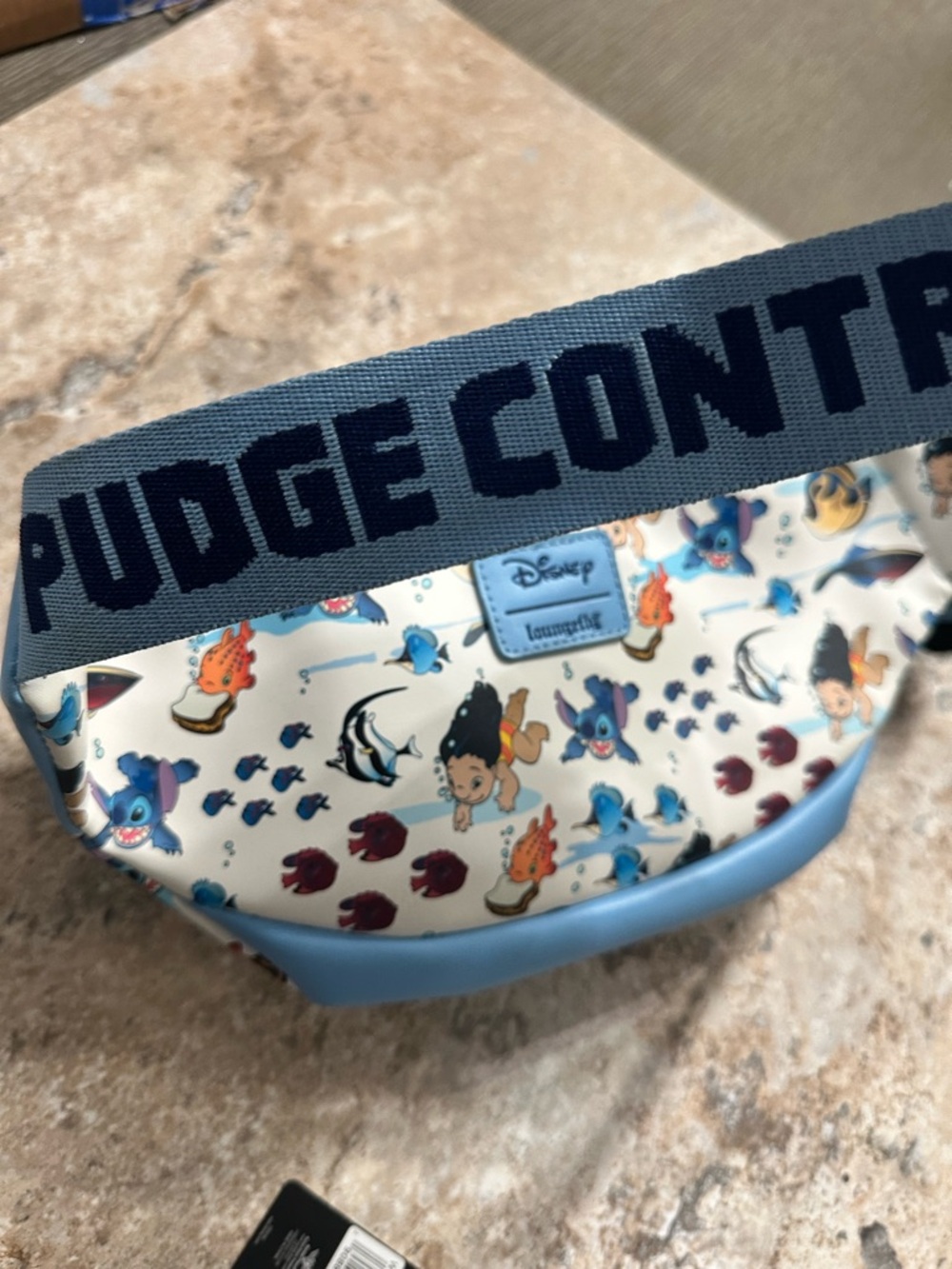 Lilo & Stitch Loungefly Pudge controls the weather Crossbody Bag - Picture 6 of 8